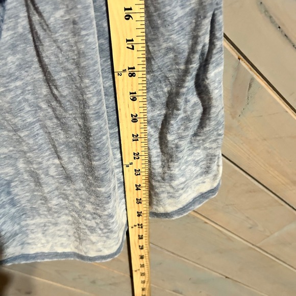 Lucky Brand‎ Embroidered Tassel Tie Top Blouse Blue White Burnout Womens Size L - Picture 5 of 5